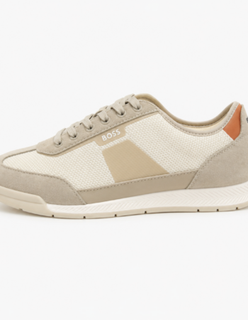 Sneakers Boss beige homme profile