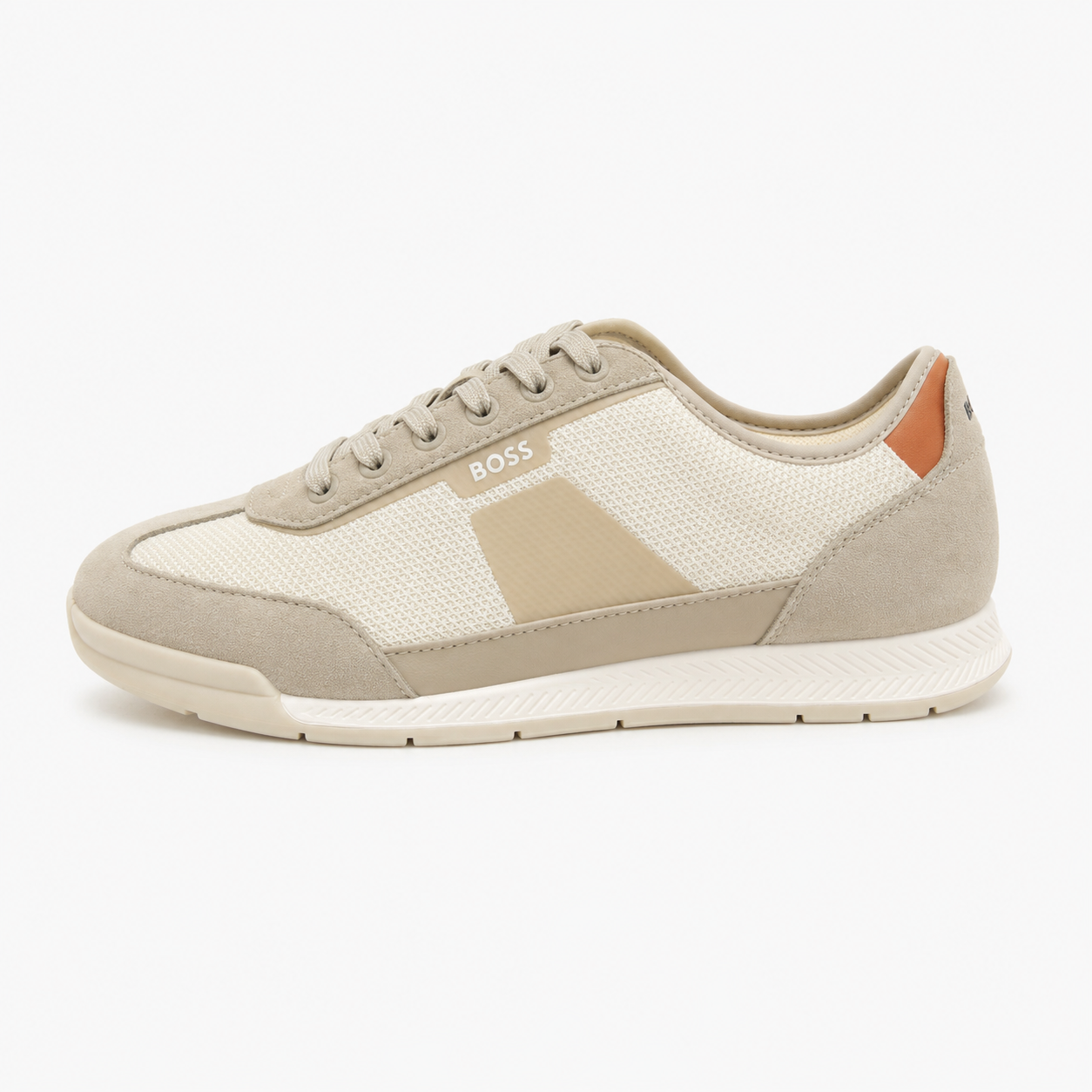 Sneakers Boss beige homme profile