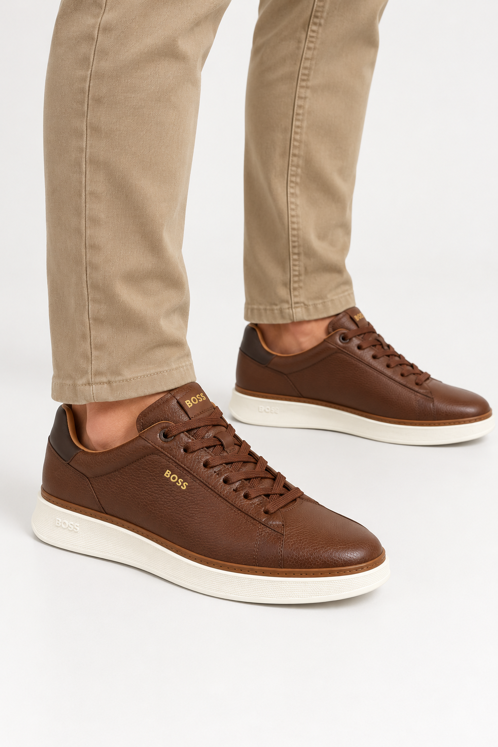 Baskets Boss Bulton Homme Marron