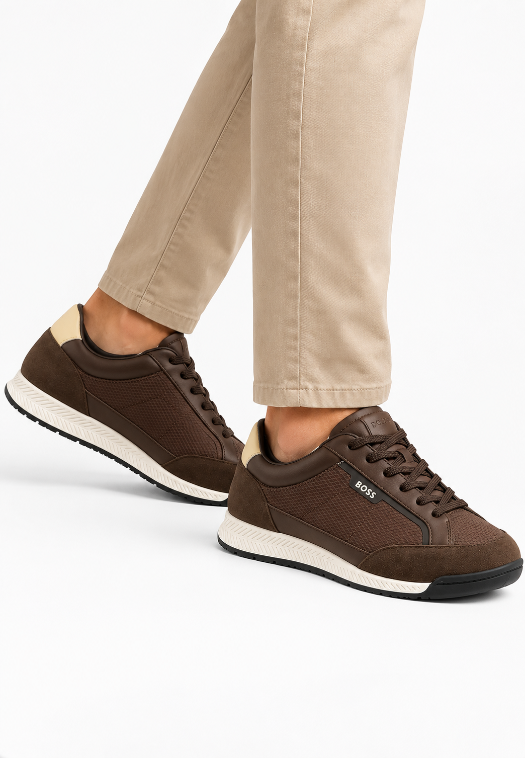 Baskets Boss Nitan Homme Marron