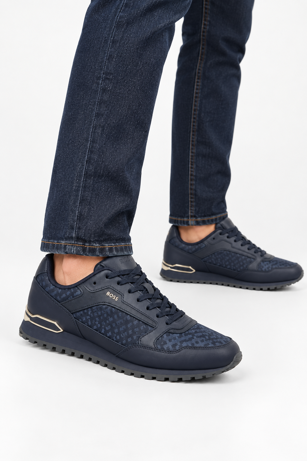 Baskets Boss Parkour Homme Bleu