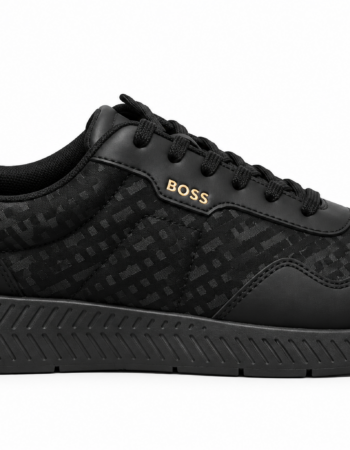Baskets Boss Tittanium Runn Homme Noire