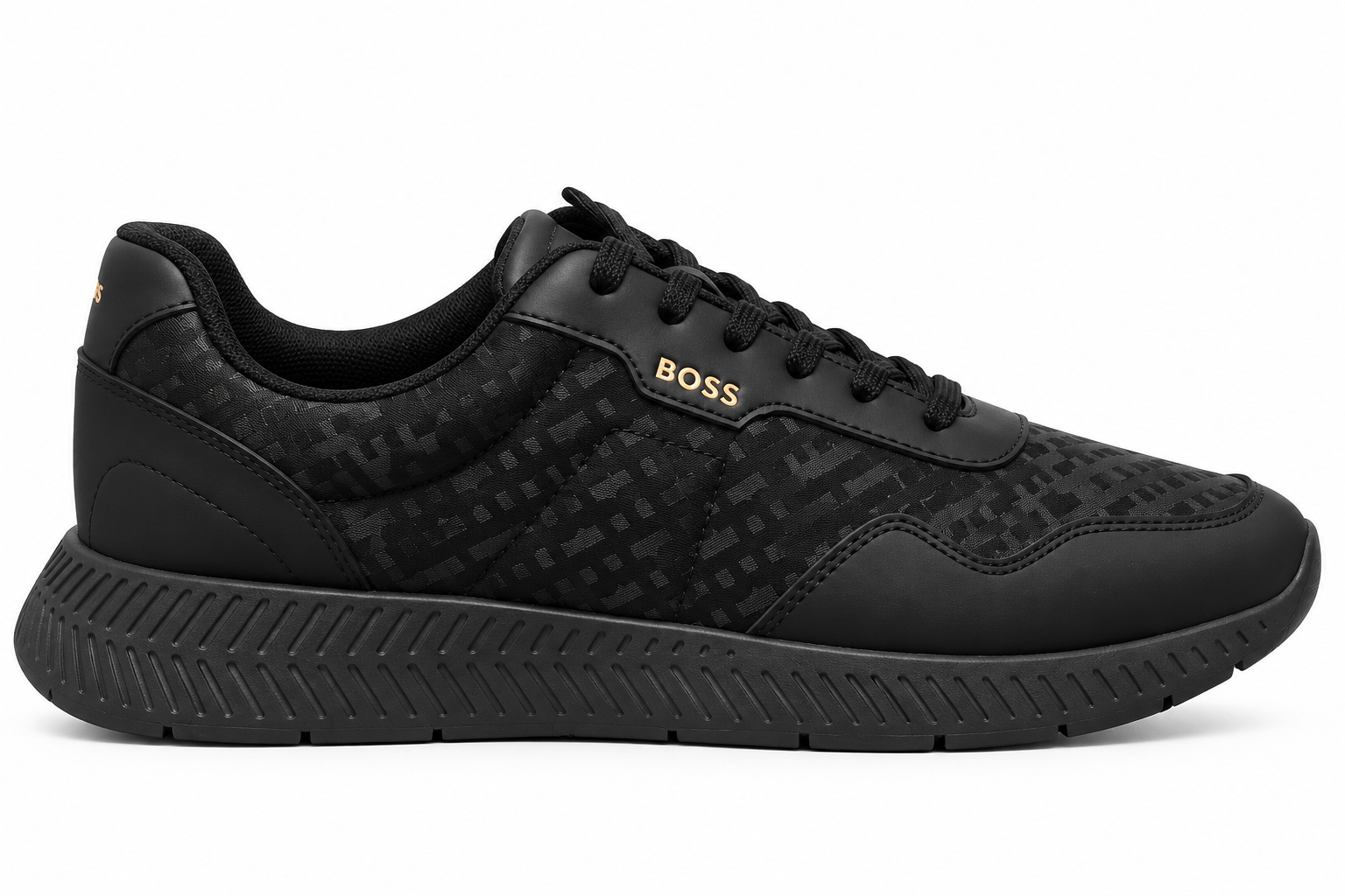Baskets Boss Tittanium Runn Homme Noire