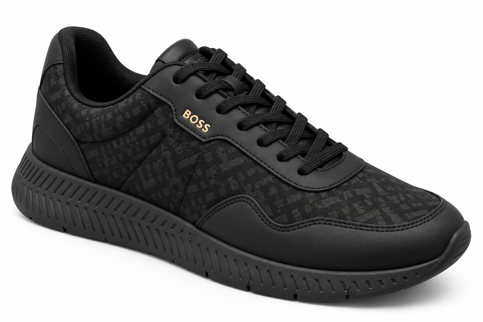 Baskets Boss Tittanium Runn Homme Noire