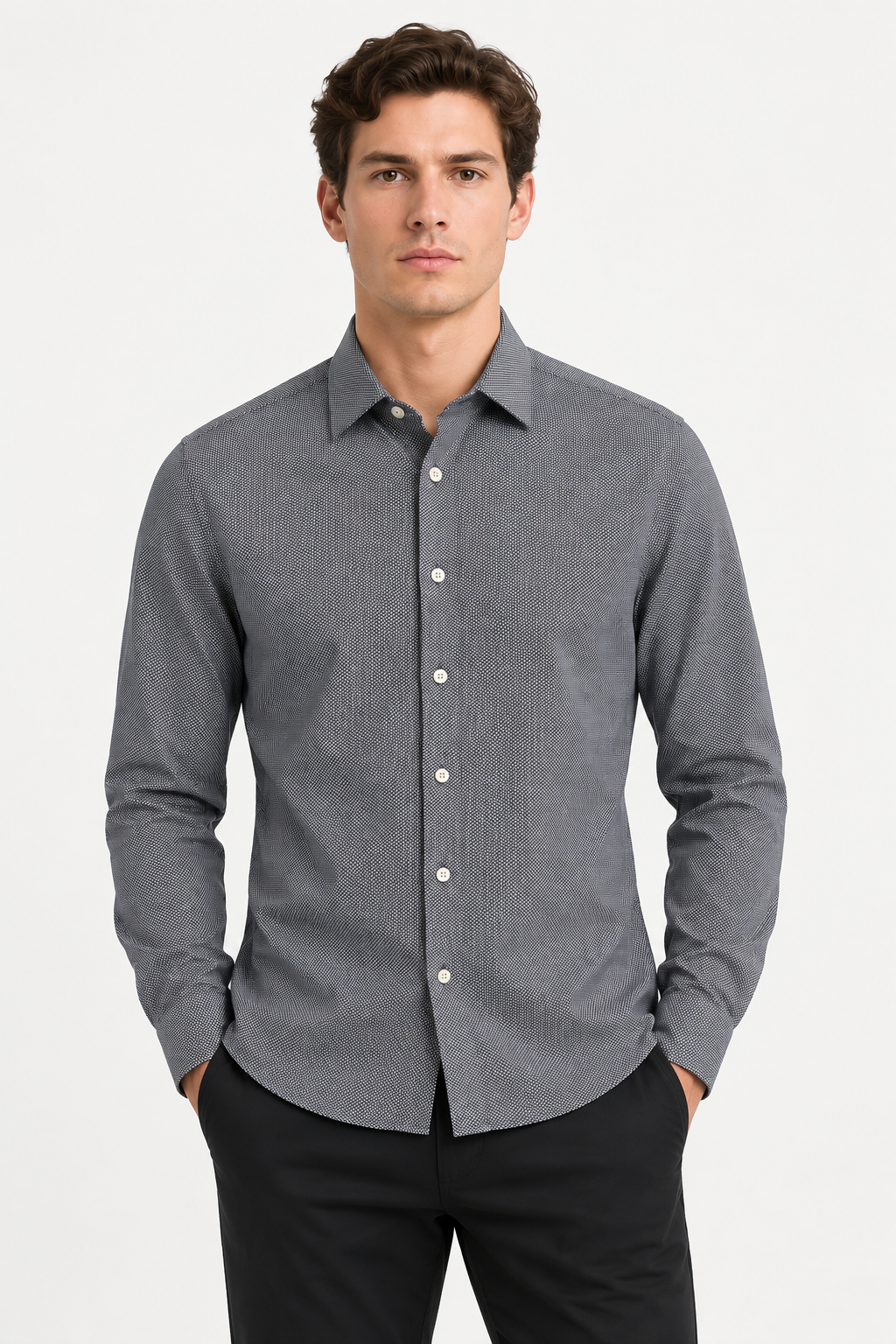 Chemise Boss Liam Homme Bleu