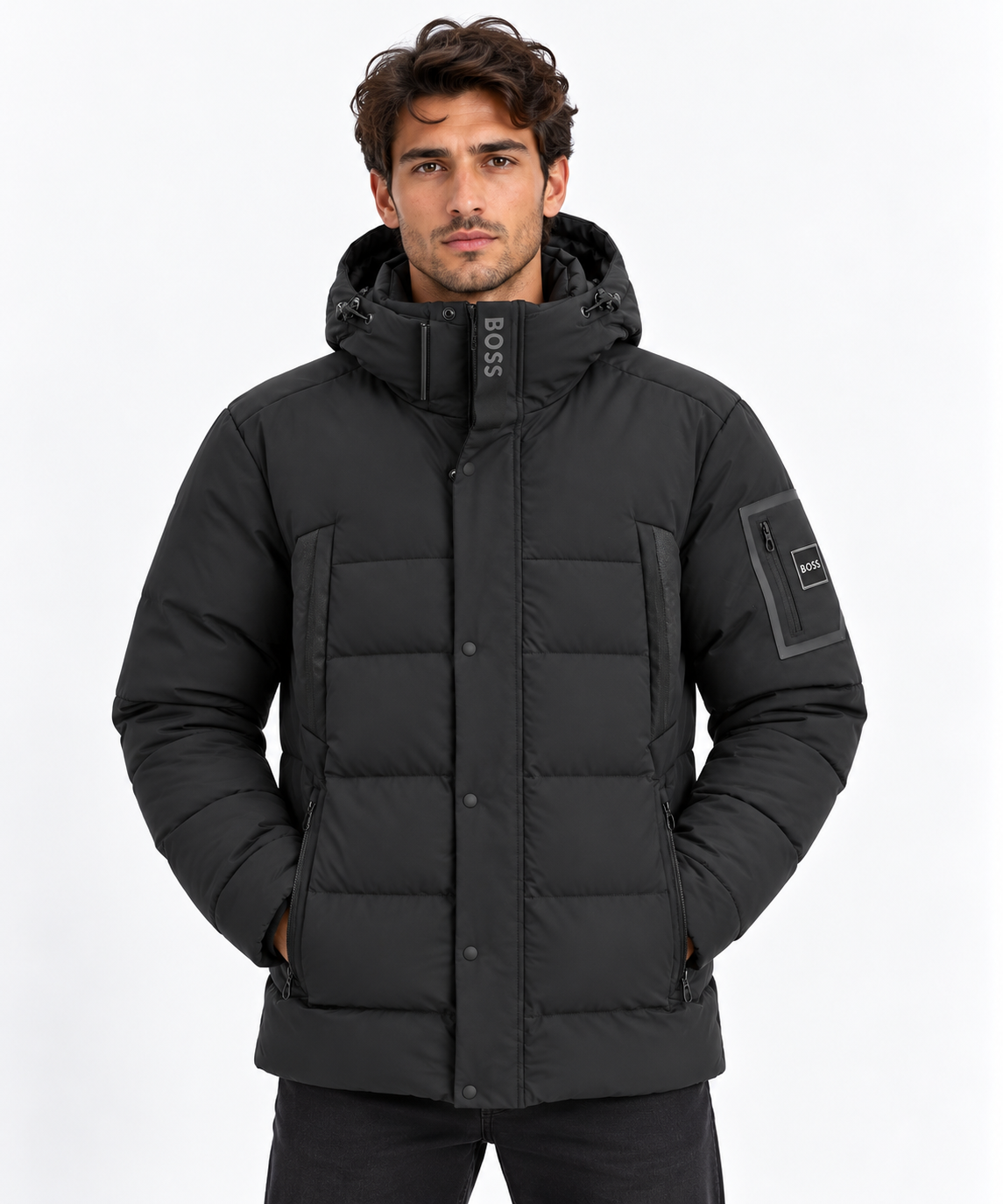 Doudoune Boss Block Homme Noir