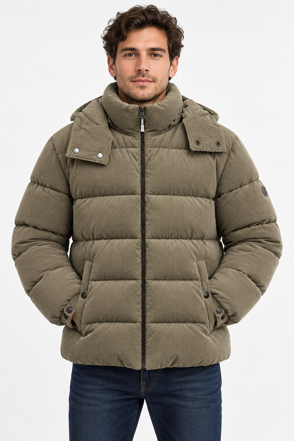 Doudoune Boss Claudion Homme Beige