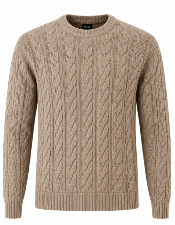 Pull Boss Furlan Homme Marron