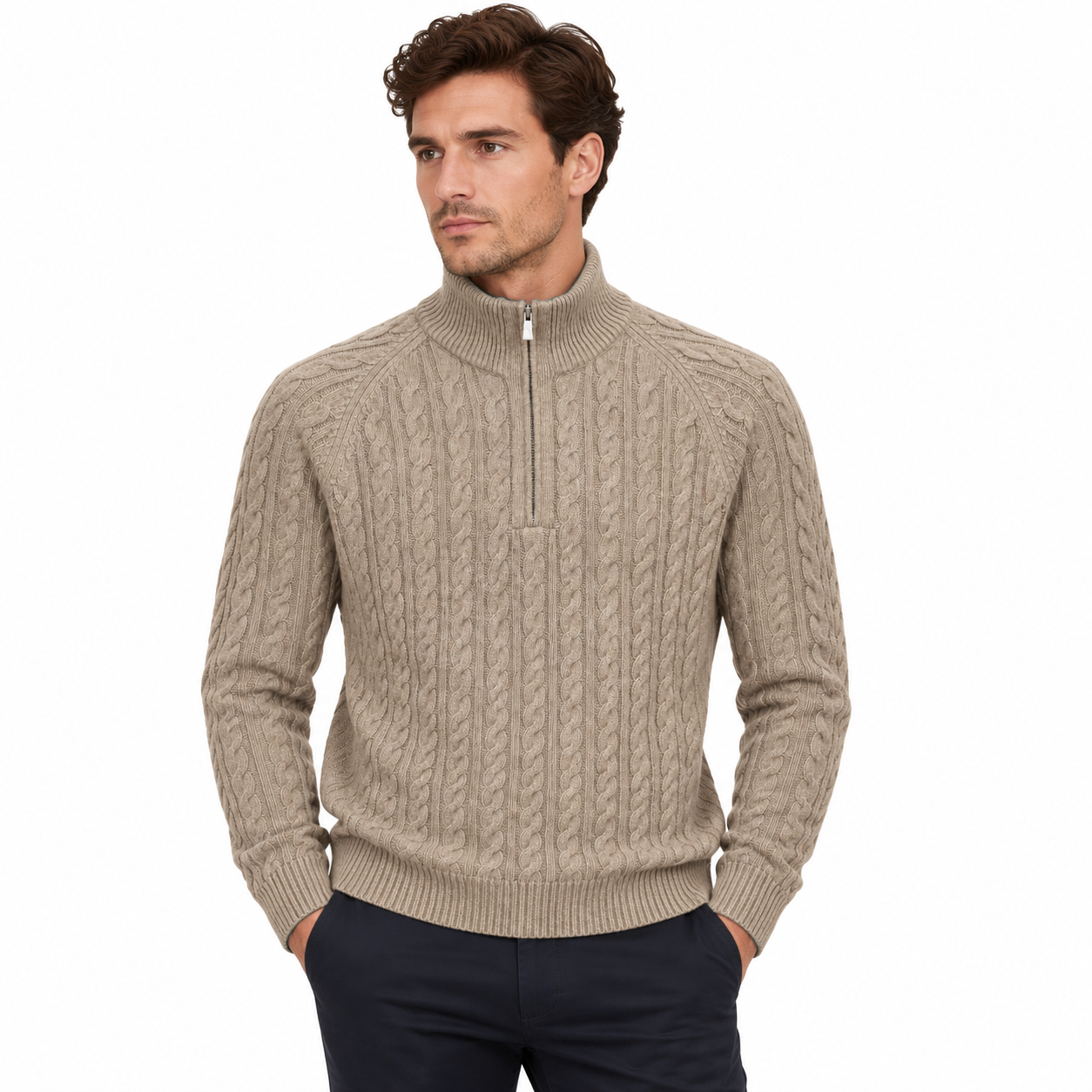 Pull Boss Furore Homme Marron