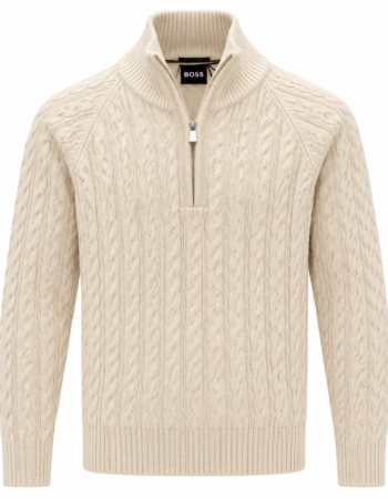 Pull Furore Boss Homme Beige