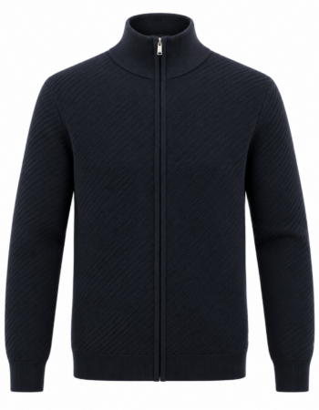 Pull Zippé Boss Loretti Homme noir