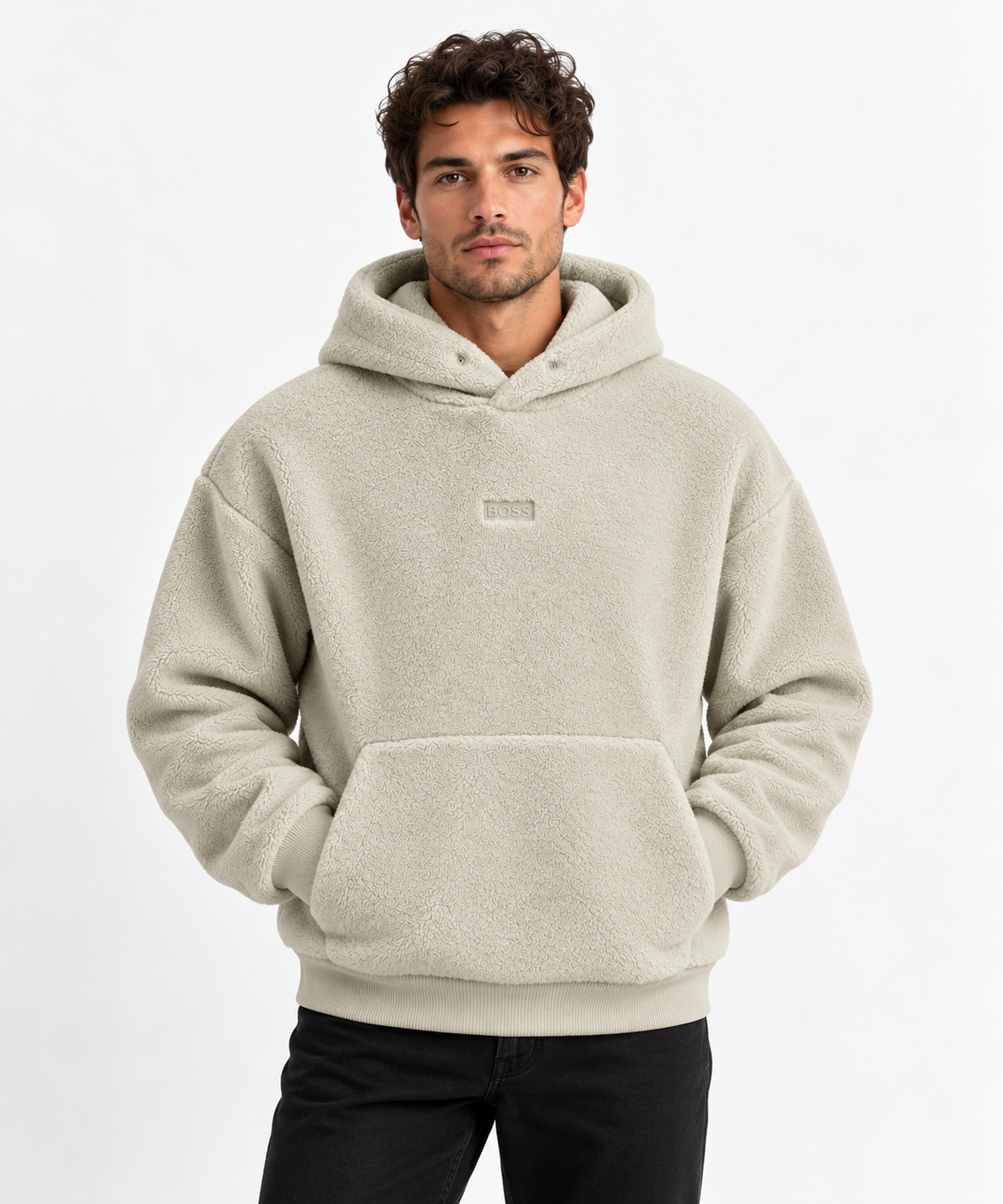 Sweat Boss Teddy Homme Beige